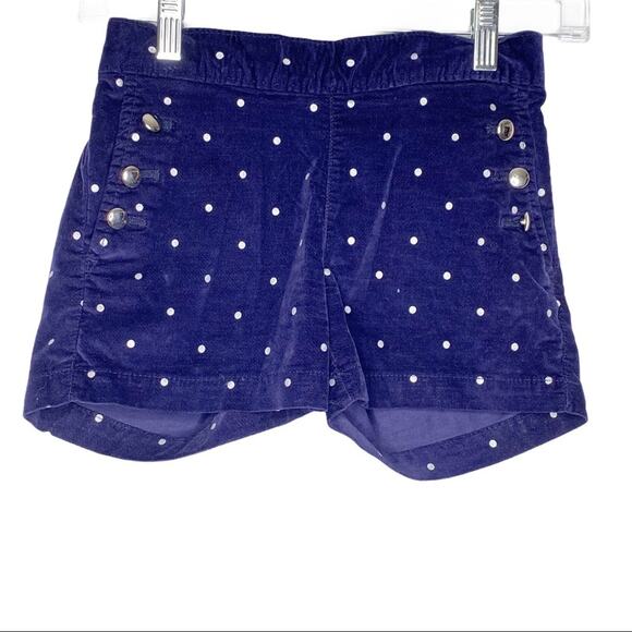 GAP Kids Other - Girls Gap Kids Blue White Polka Dot Suede Shorts Large 10-11